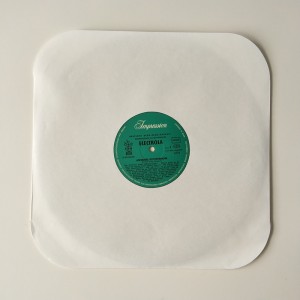 12 백서 LP 레코드 슬리브 33 RPM 라운드 구멍 모서리